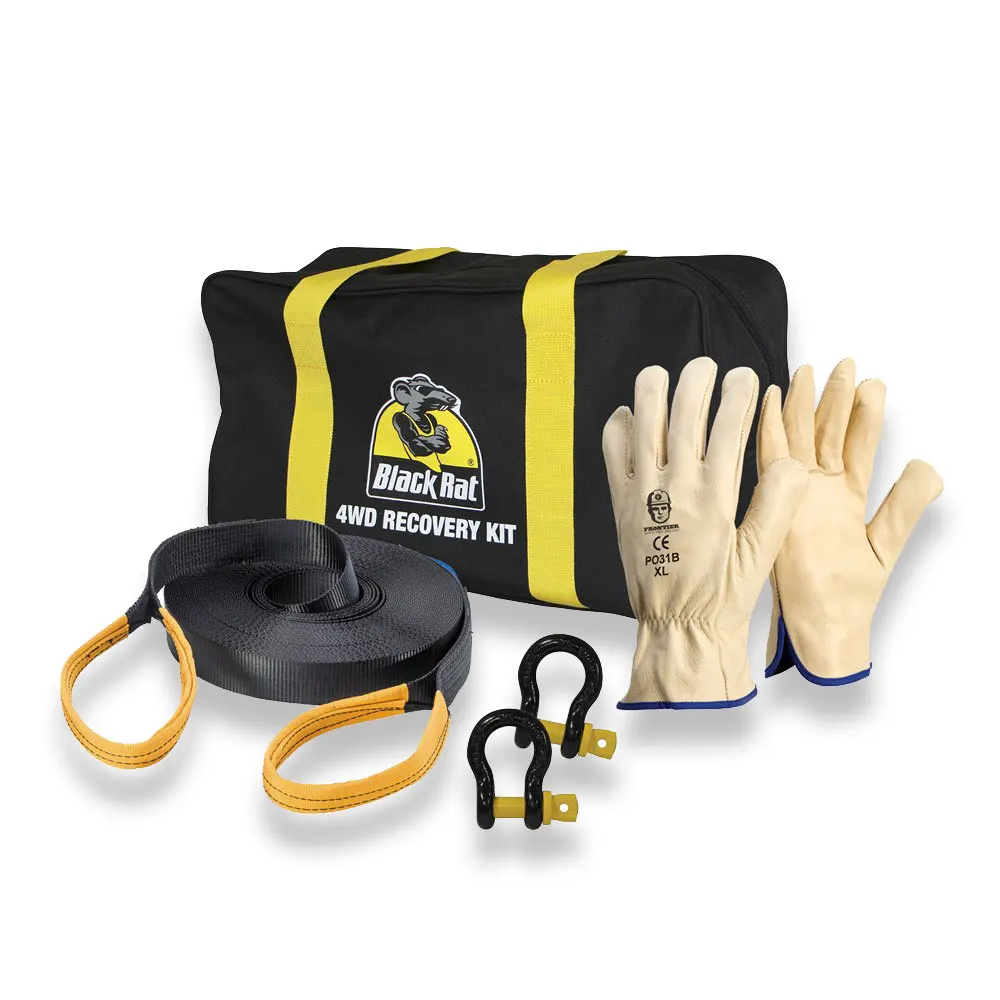 BLACK RAT 4WD Duty Recovery (Snatch-Em) Strap Kit 342304BHK