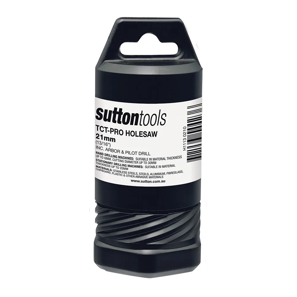 SUTTON 21mm TCT Metal Holesaw w/ Arbor - DEEP CUT H1130210
