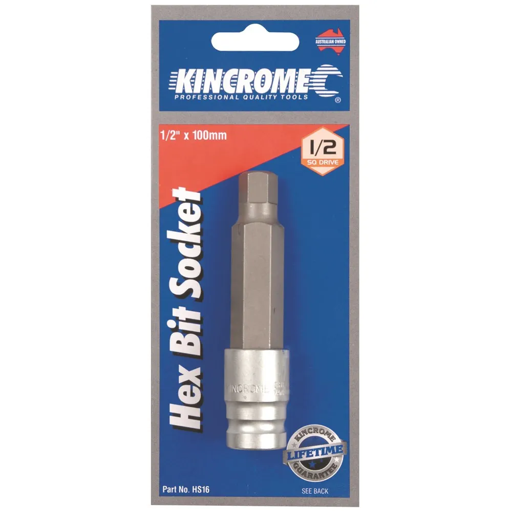 KINCROME 1/2inch Hex Bit Socket Drive HS16