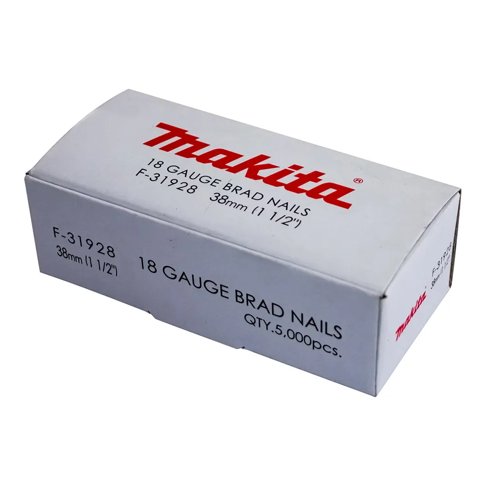 MAKITA 38 x 1.2mm EG 18GA C1 Nail Brad 5000Box F31928