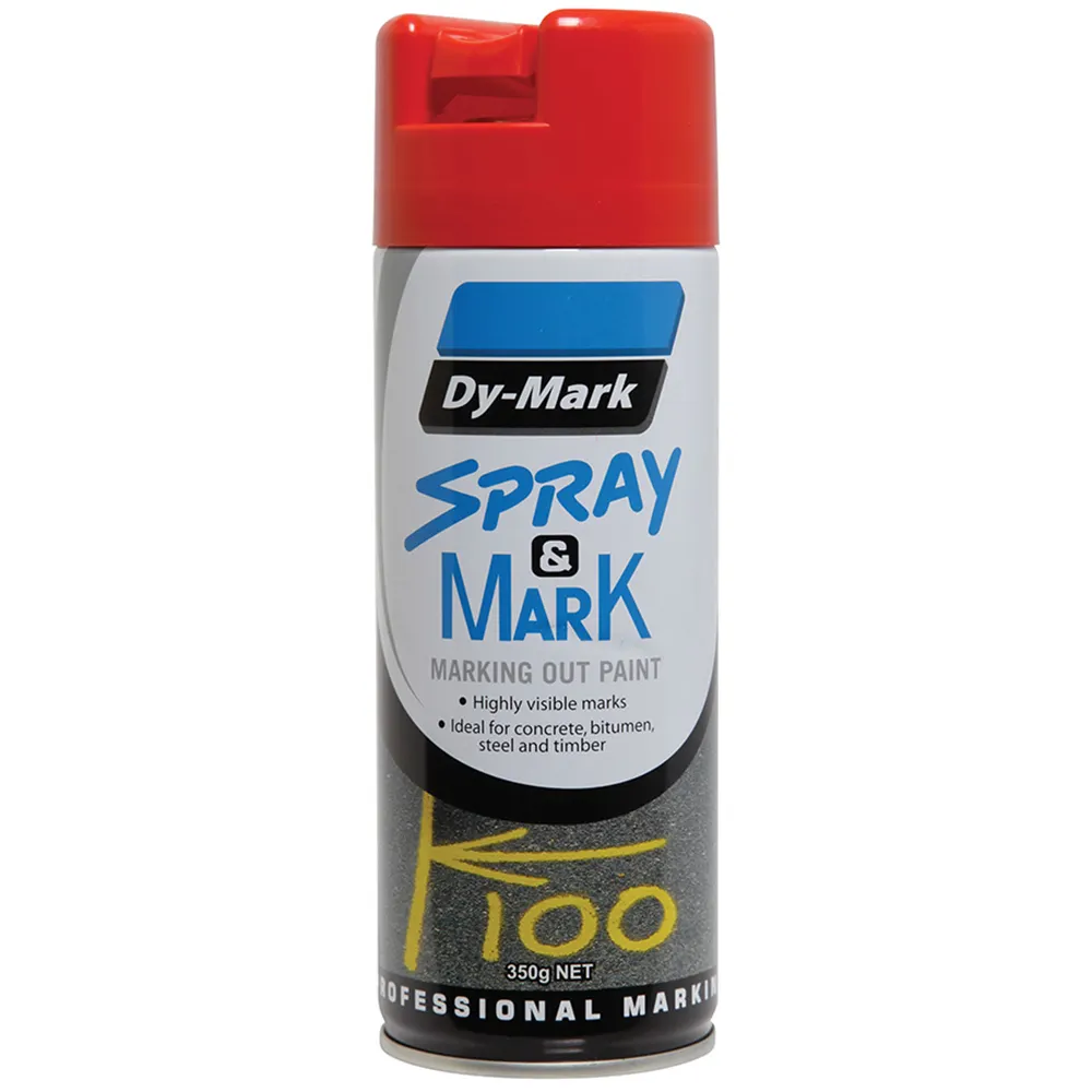 DYMARK 350g Aerosol Spray & Mark Red Marking Paint 40013502