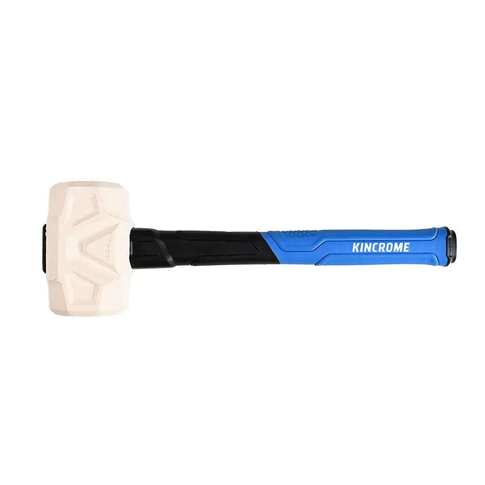 KINCROME 32oz Graphite Rubber Handle Grip Mallet - White K9093