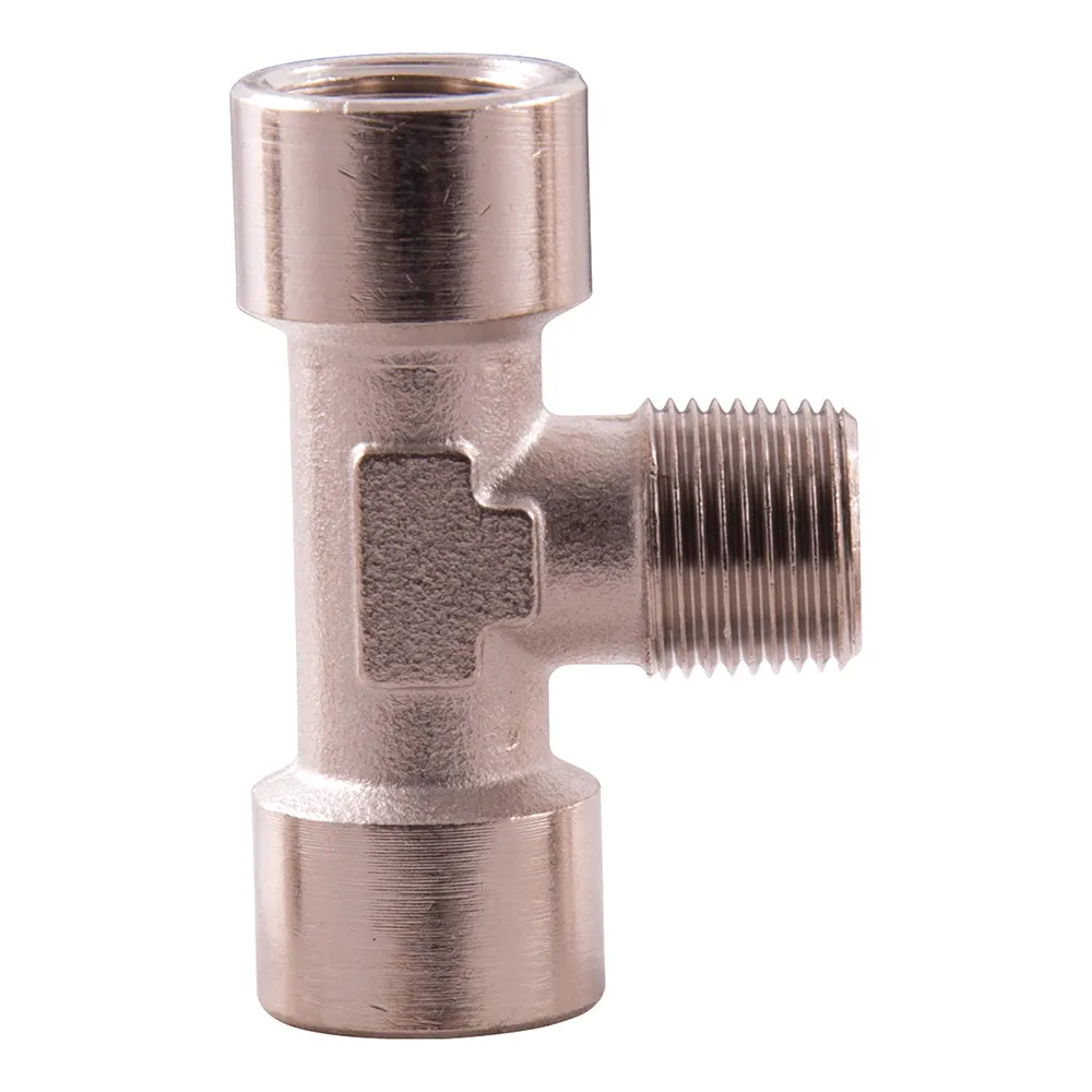 SONSBEEK T-PIECE 3/8inch BSP F-M-F BRASS