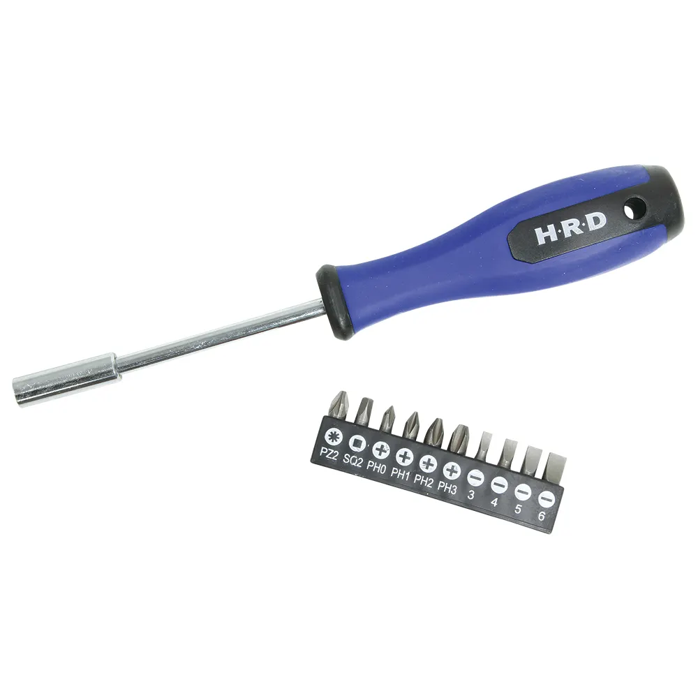 HRD 11 Piece Bit Set w/ Handle