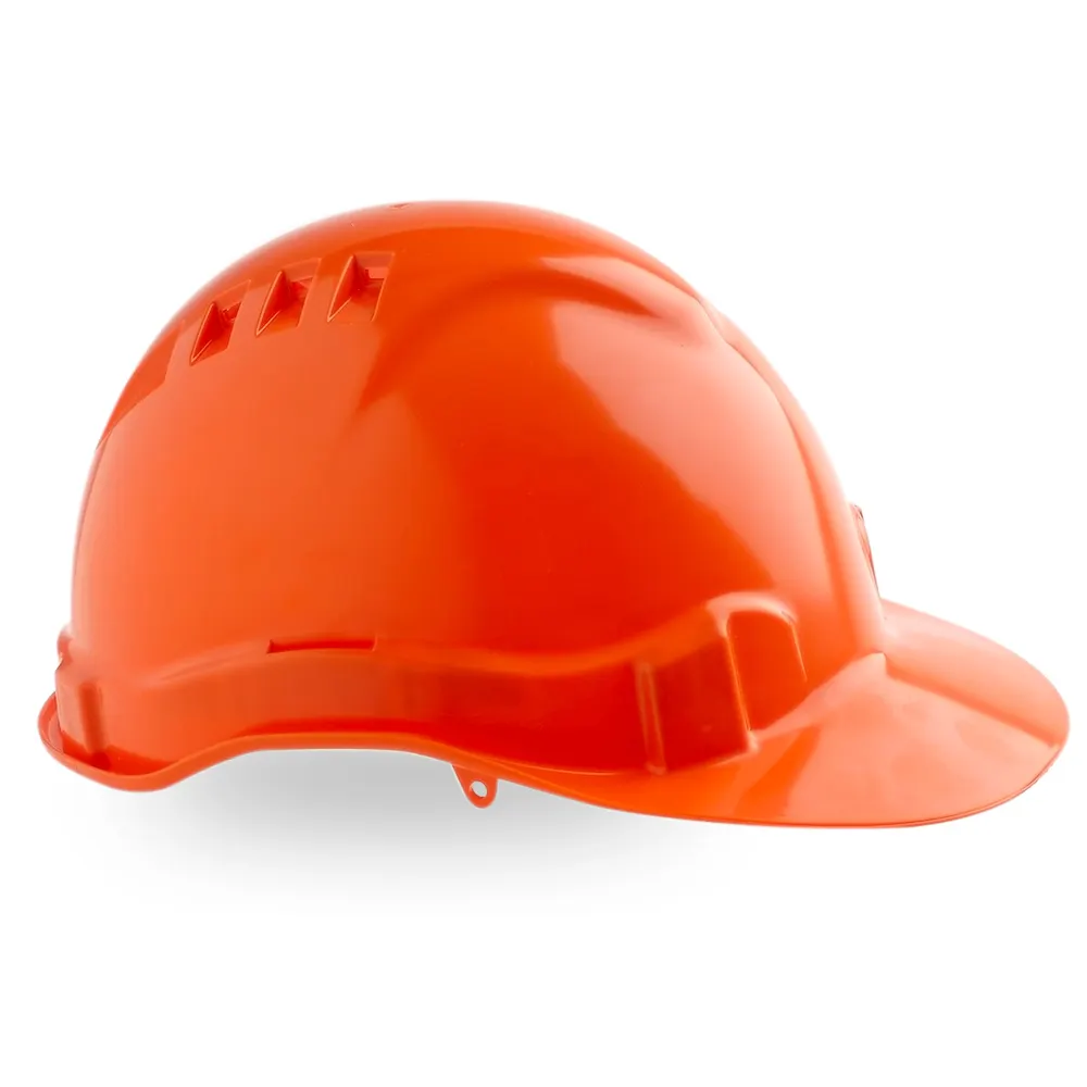 PROCHOICE Hat Hard Safety 6 Point Vented Orange, W/ Sweat Band HHV6-O