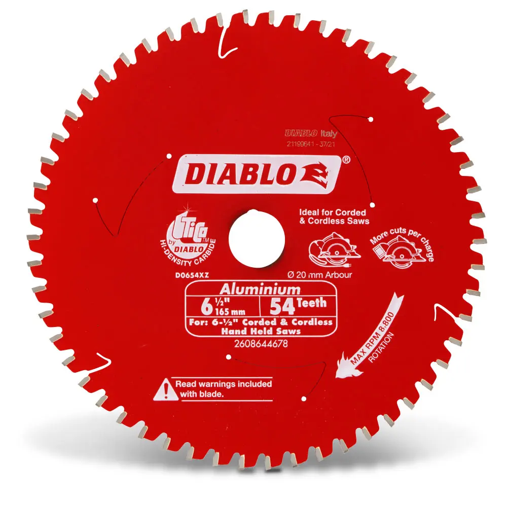 DIABLO 165mm 54T Aluminium/Plastics Saw Blade 2608644678
