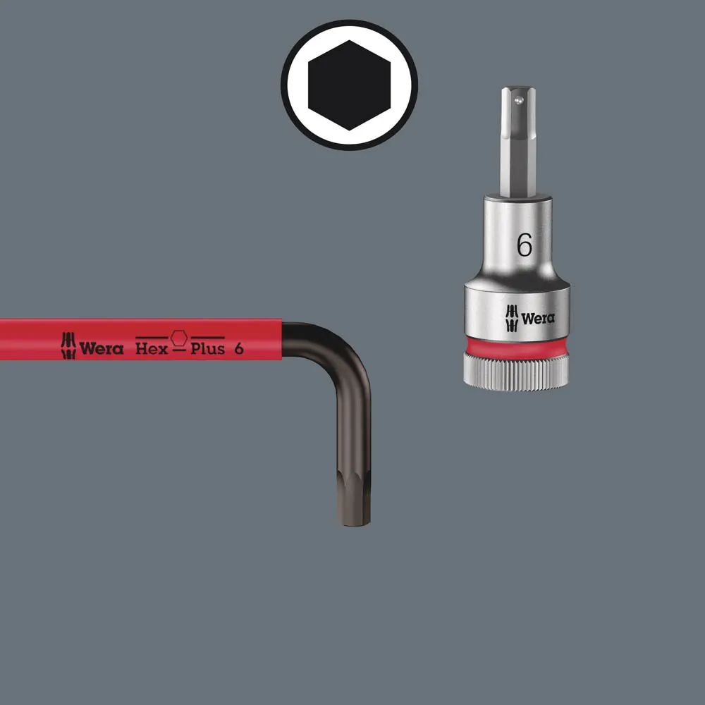 WERA 950/9 Hex-Plus Multicolour 1 Metric BlackLaser L-Key Set - 9 Piece WER022089
