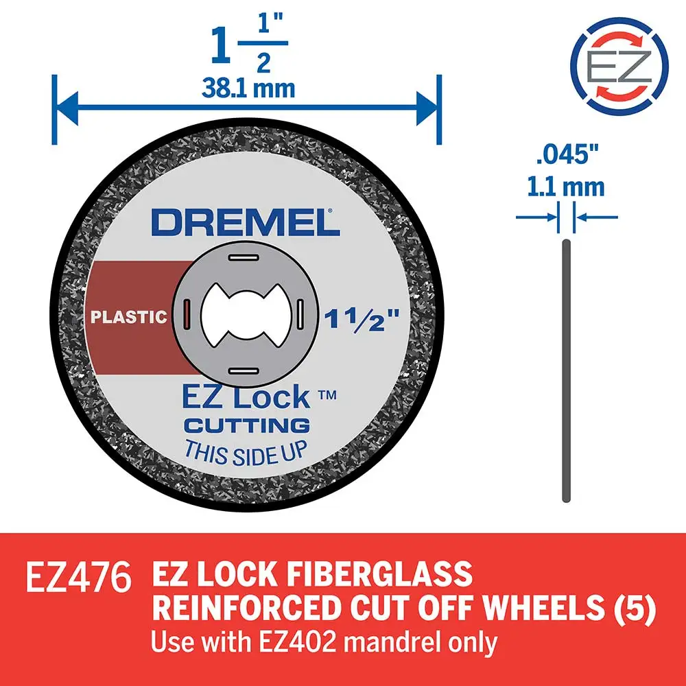 DREMEL 38mm EZ Lock Cut-off Wheel 2615E476AE