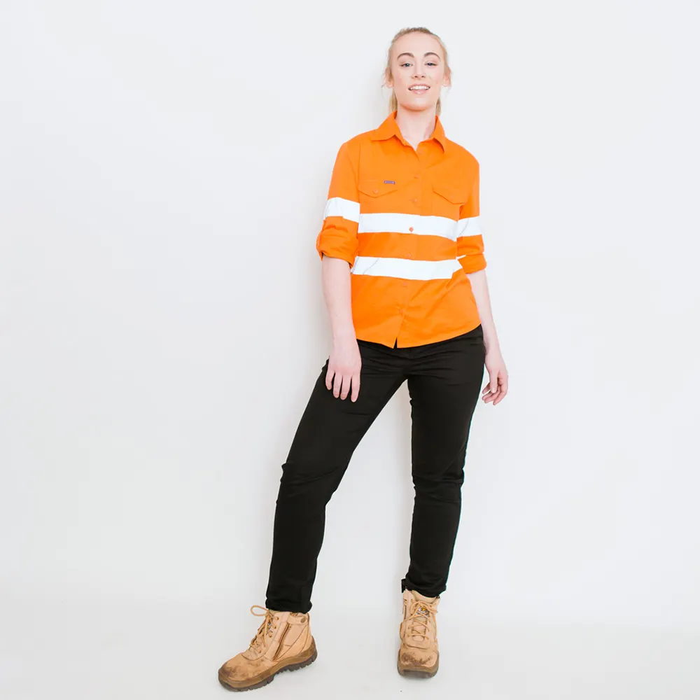 GREEN HIP Hi-Vis Light Weight Shirt Reflective Orange SLS-HIVISREF-O 06