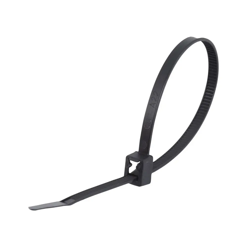 KINCROME 200 x 4mm Cable Tie Black - 100 Piece K15801