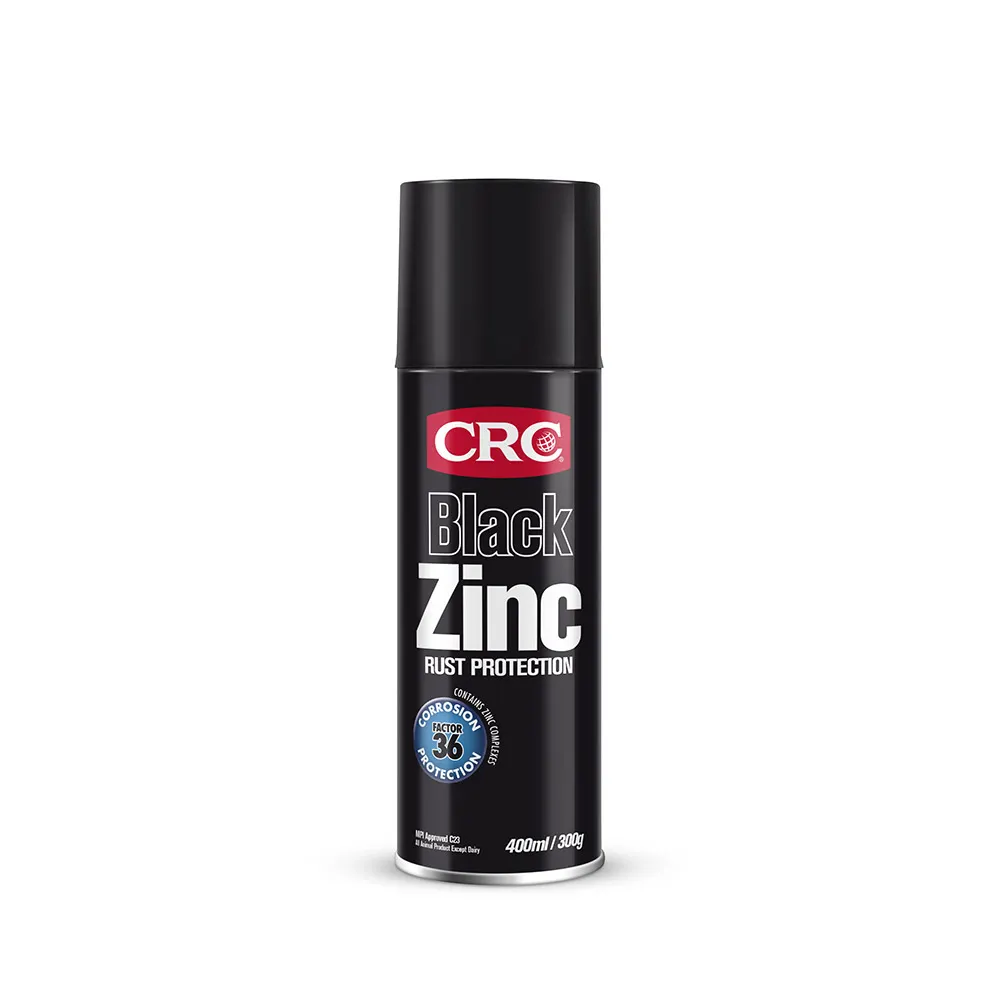 CRC 350g Zinc Gal Aero Black Gloss Paint 2089
