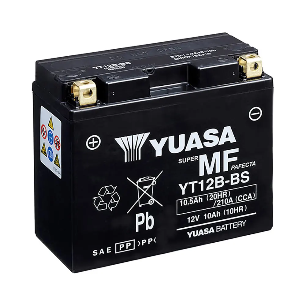 YUASA MOTORCYCLE YT12B-BS FA Motorcycle Battery 156002