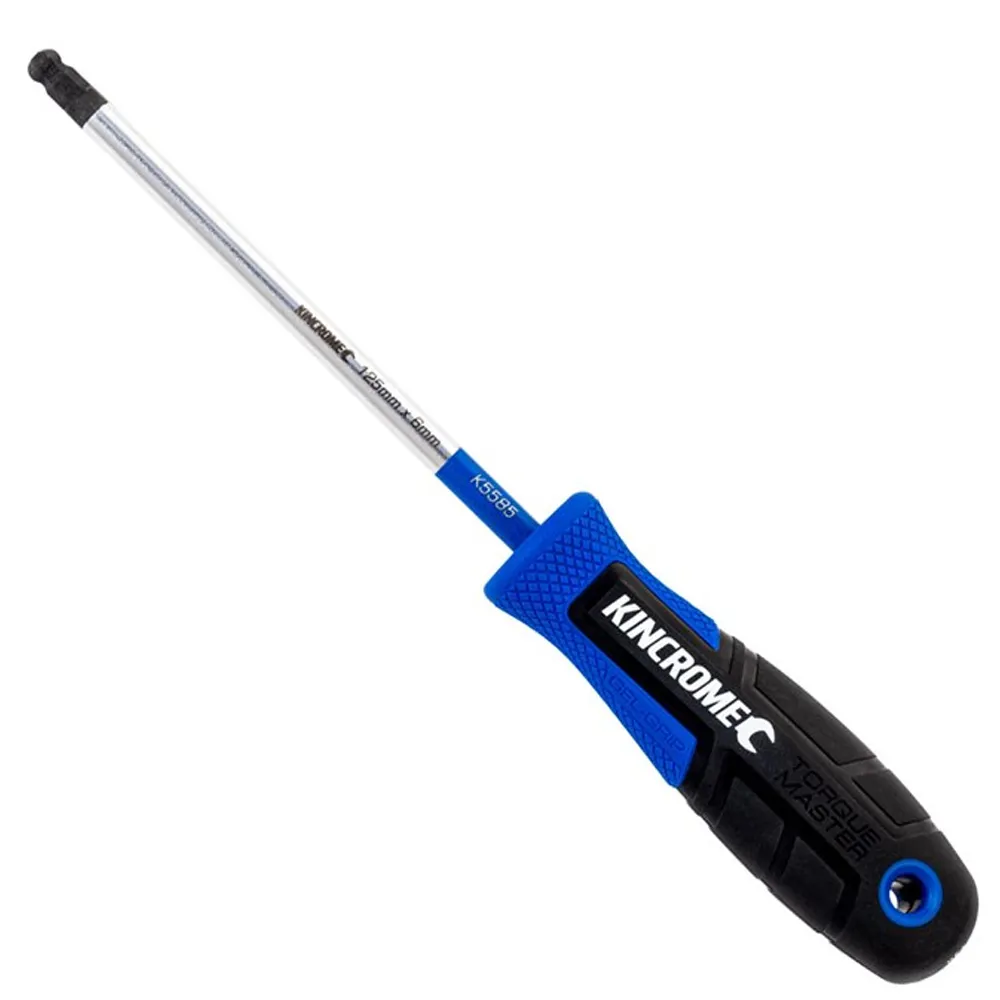 KINCROME 6 x 125mm TorqueMaster Ball-Hex Screwdriver K5585