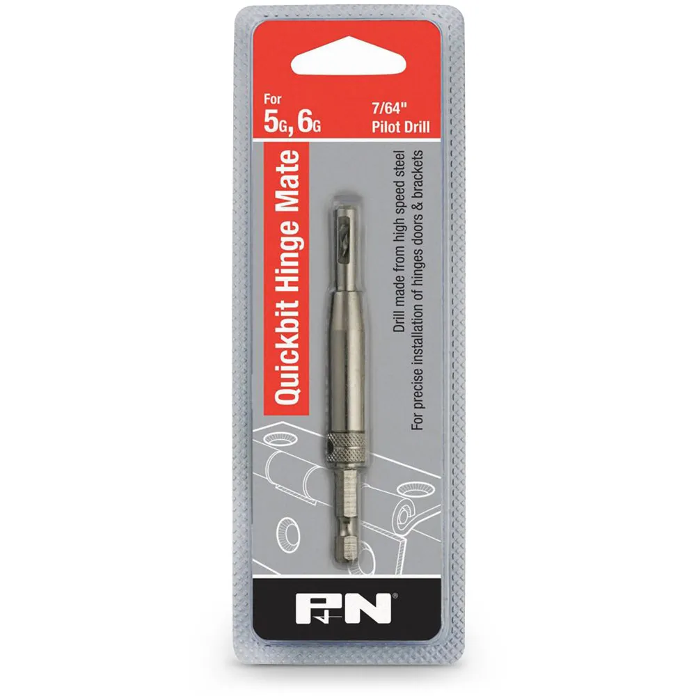 P&N QUICKBITS 7/64inch Hinge Installation Drill Bit - HINGE MATE