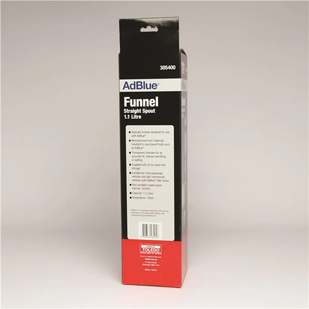 TOLEDO AdBlue 1.1L Straight Spout Funnel 305400