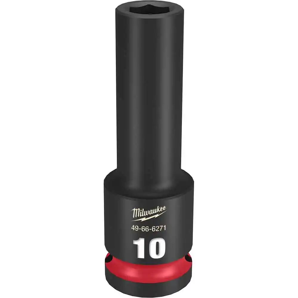 MILWAUKEE SHOCKWAVE 1/2" Drive 10mm Deep 6 Point Impact Socket 49666271