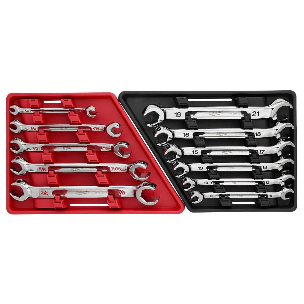 MILWAUKEE SAE Double End Flare Nut Wrench Set - 5 Piece 48229470