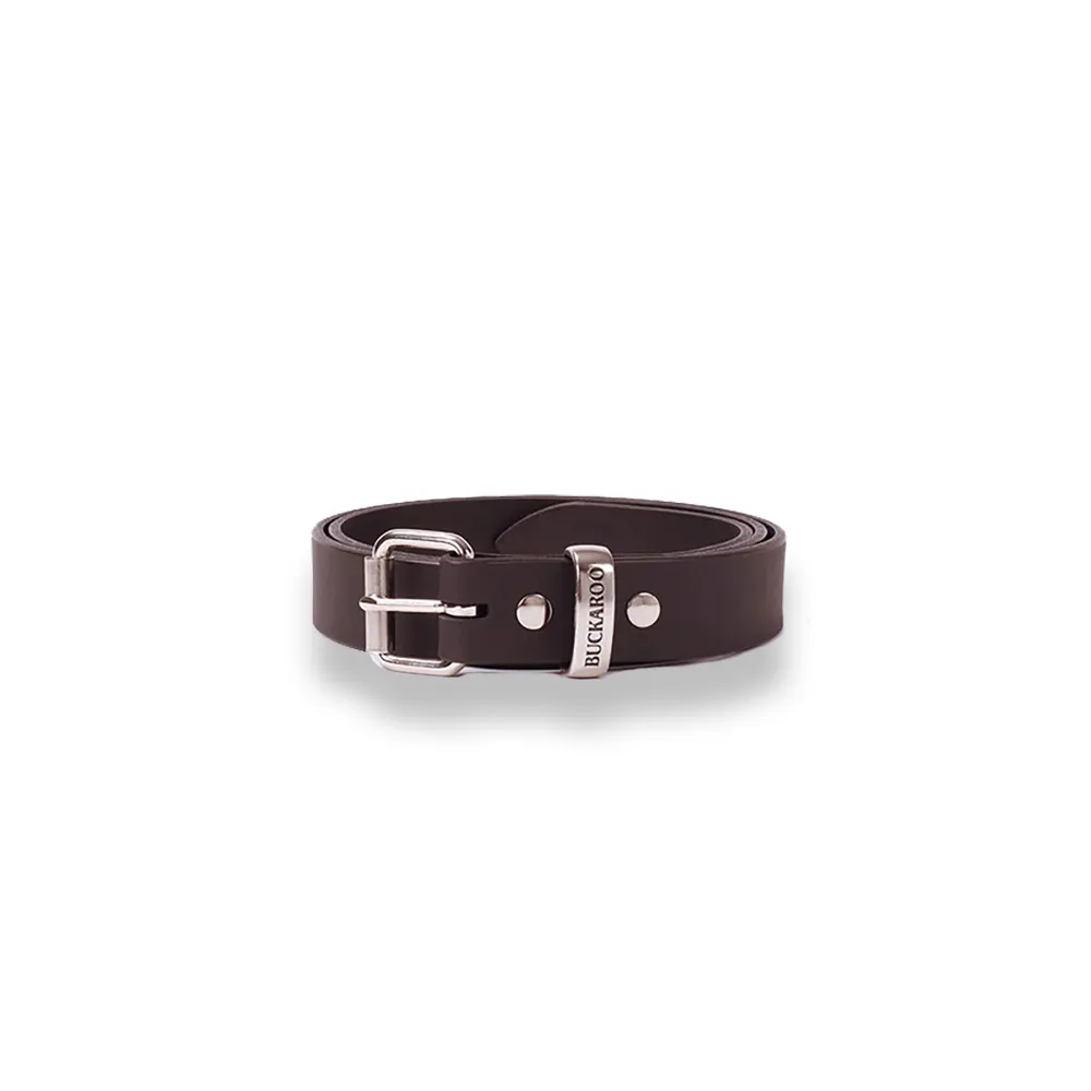 BUCKAROO 1 1/4" Wide Black Leather Uniform Belt KSB32