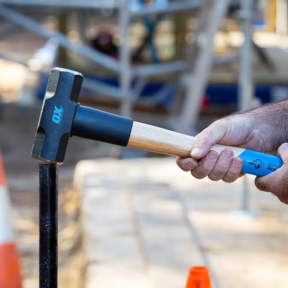 OX 6lb/2.7kg Sledge Rubber Guard Hammer Hickory Handle OX-P085906