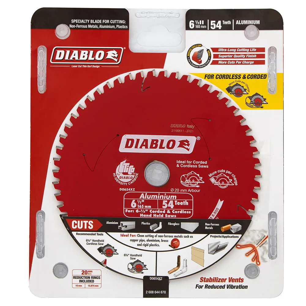 DIABLO 165mm 54T Aluminium/Plastics Saw Blade 2608644678