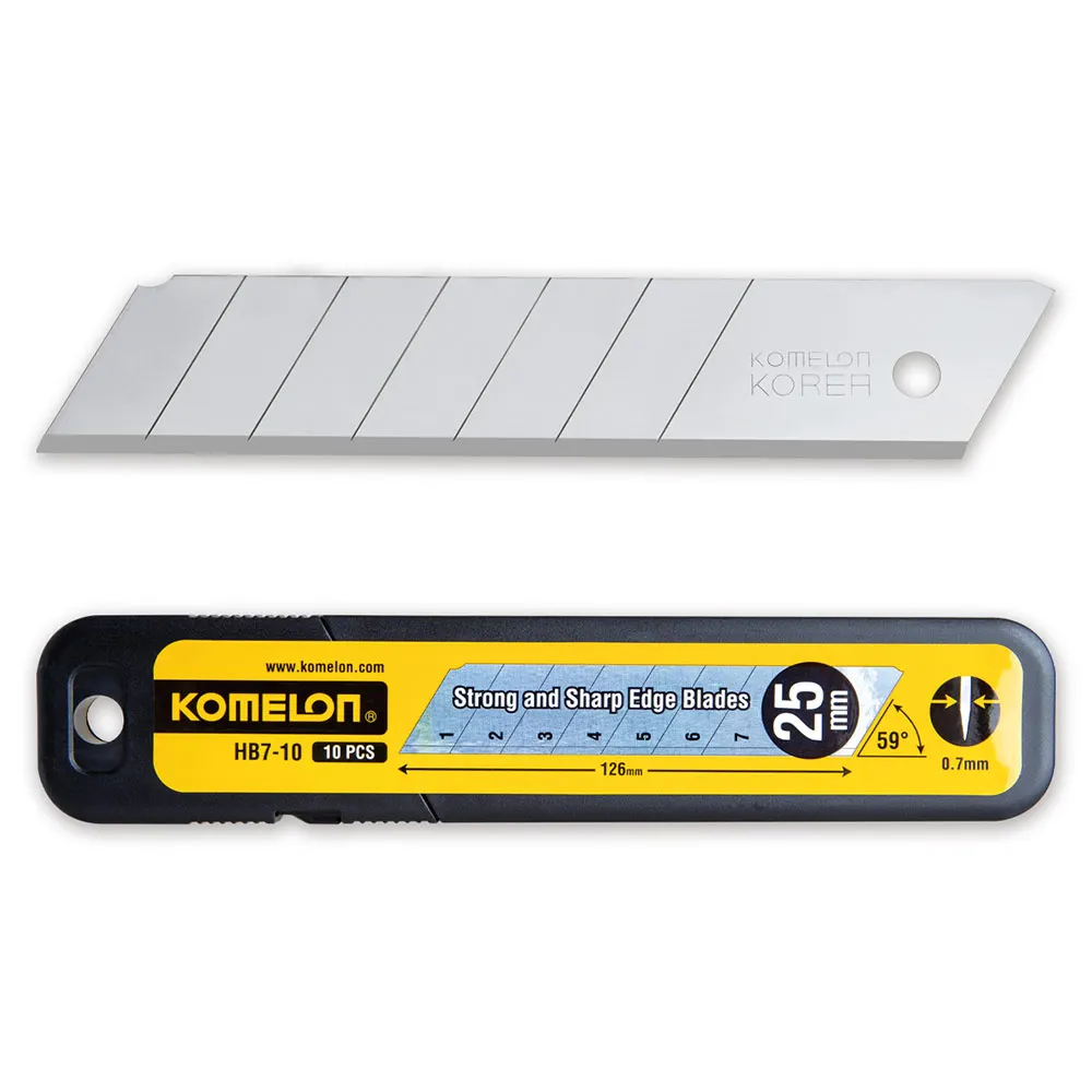 KOMELON 25mm 10 Piece Snap-Off Blade HB710