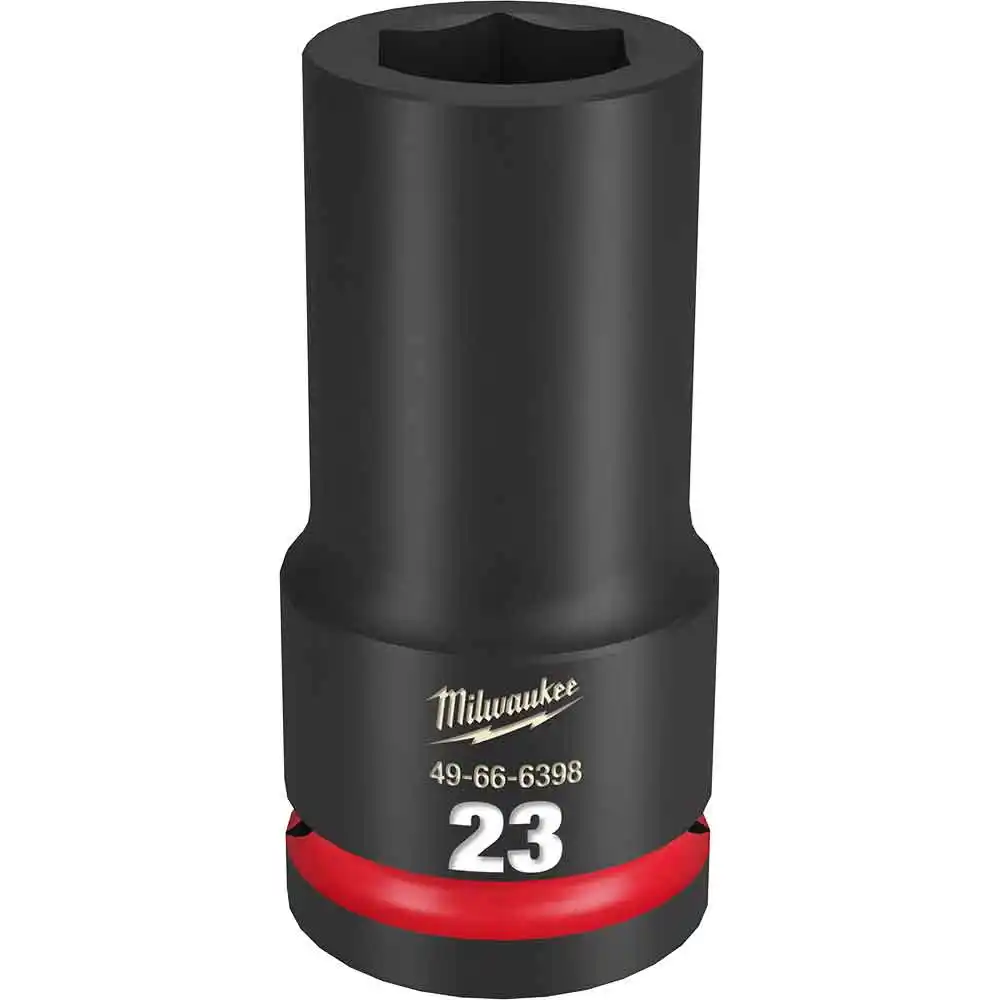 MILWAUKEE SHOCKWAVE 3/4inch Drive 23mm Deep 6 Point Impact Socket 49666398