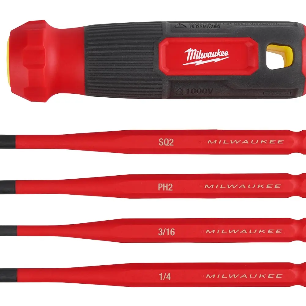 MILWAUKEE 4-in-1 1000v Insulated Multi-Bit Screwdriver 48222216