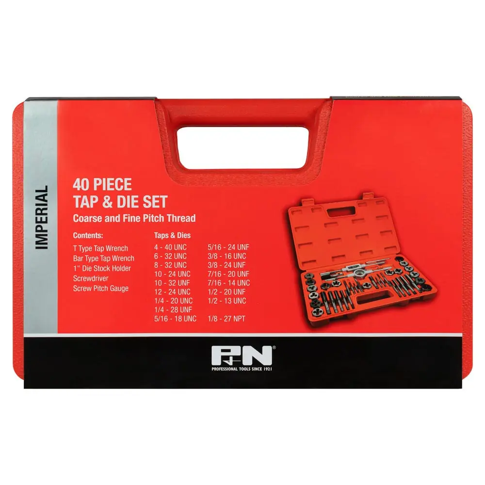 P&N UNC/UNF Carbon Tap & Die Set - 40 Piece 166044651