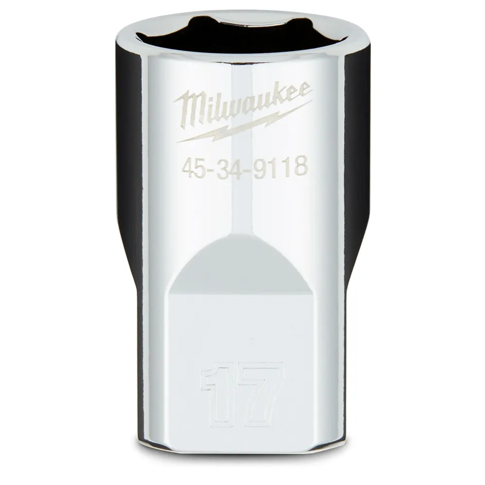 MILWAUKEE 1/2 Drive 17mm Metric 6-Point Socket 45349118