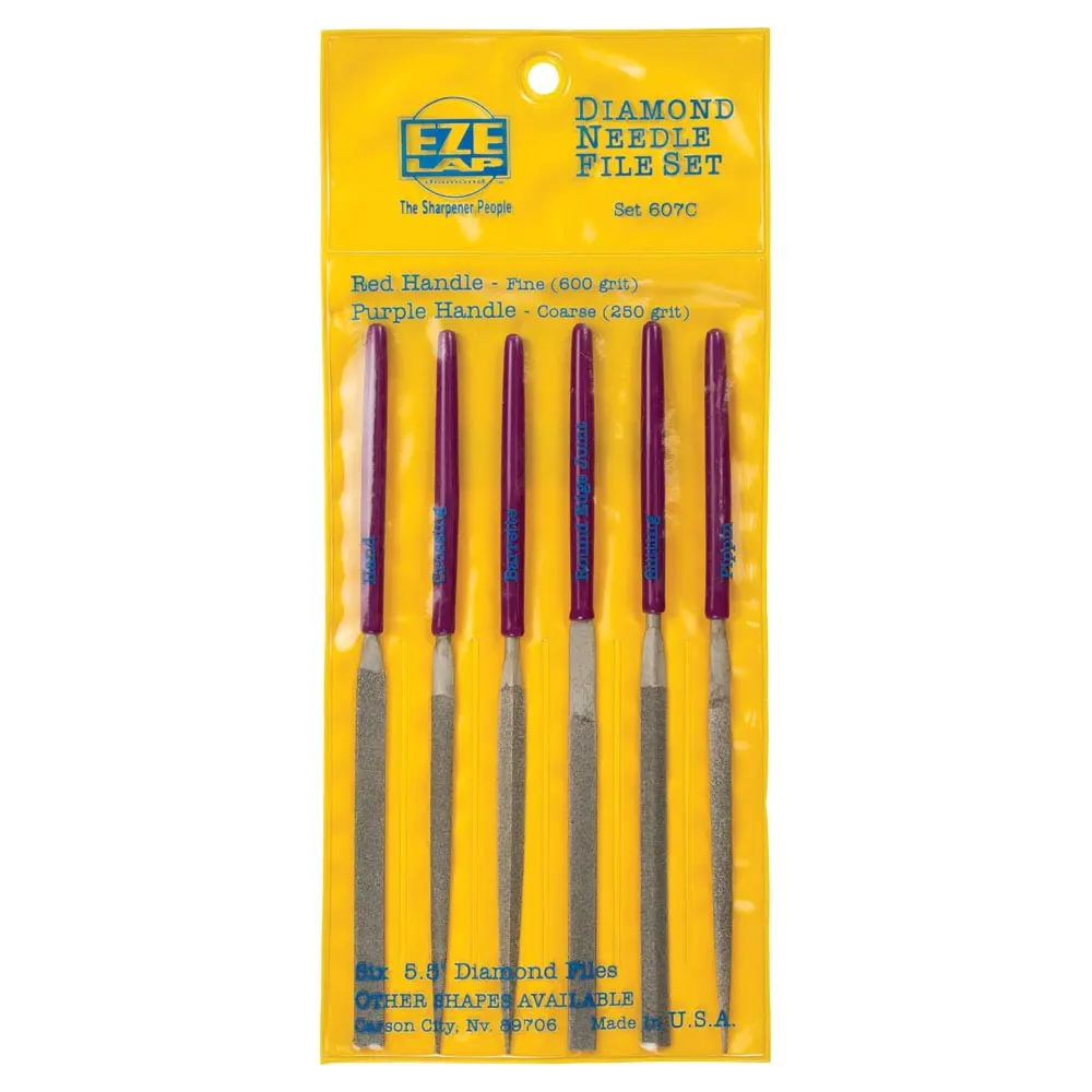 EZELAP 140mm Diamond Coarse Needle File Set - 6 Piece 607C