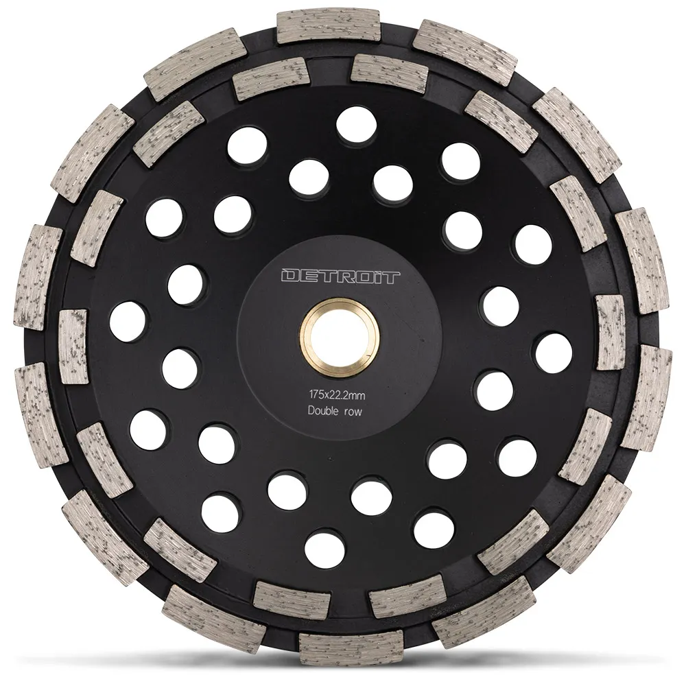 DETROIT 180mm Double-Row General Purpse Diamond Grinding Cup