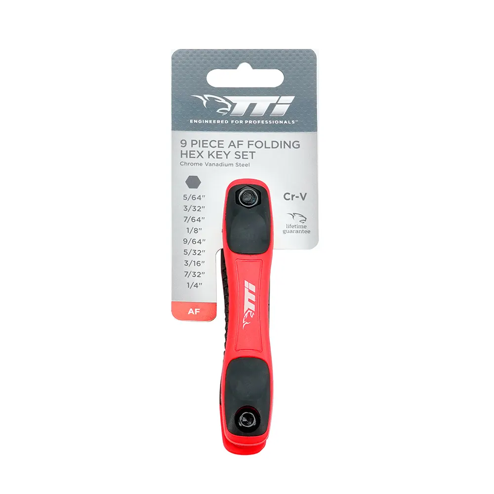 TTI 8 Piece Imperial AF Folding Hex Key Set TTIHKFOLDAF9