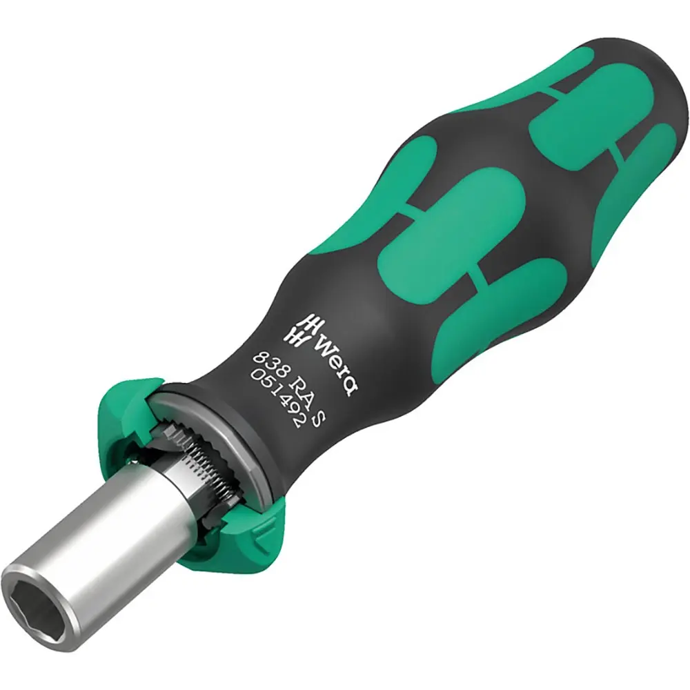 WERA 1/4 1/4" x 102mm Screwdriver Ratchet Handle 05051492001