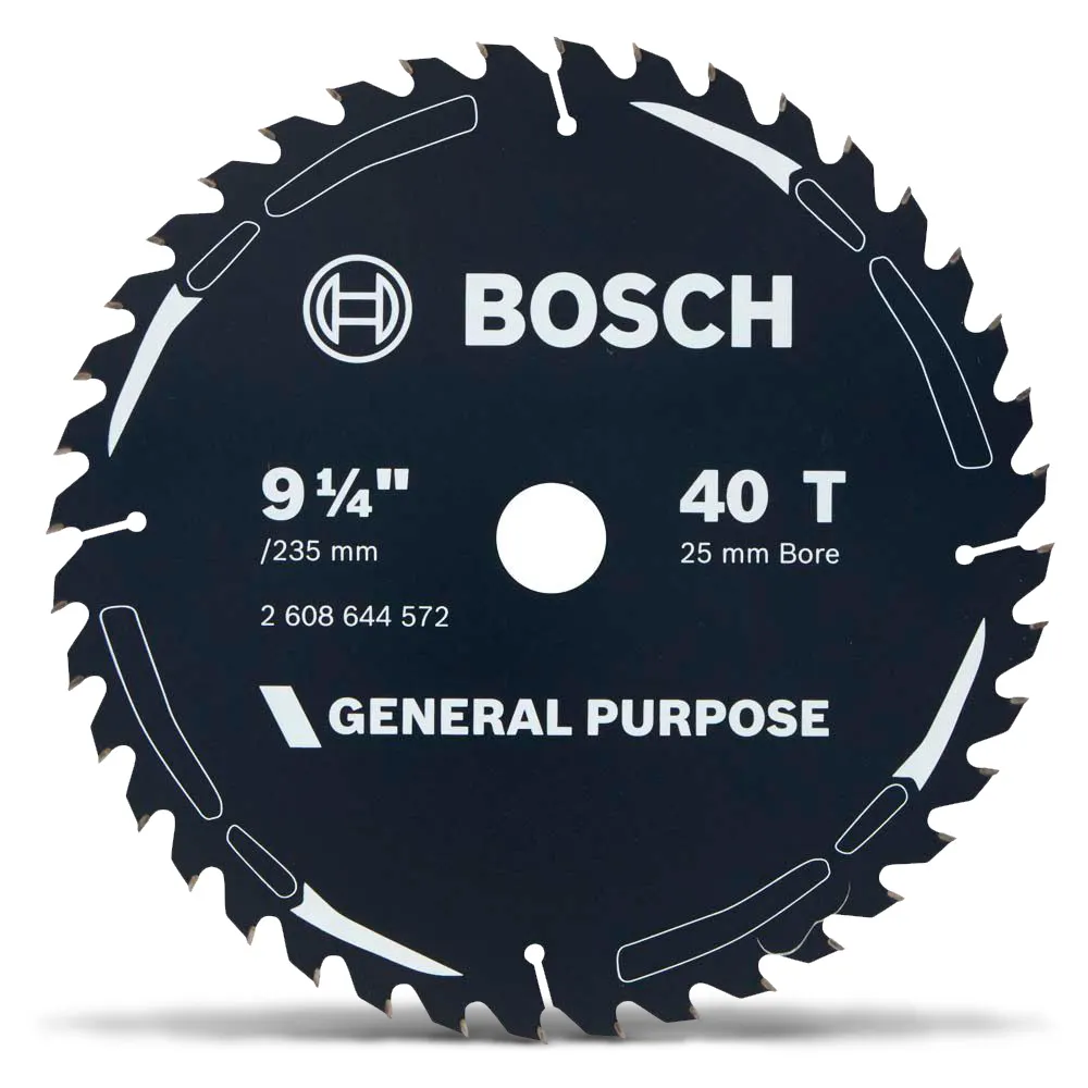BOSCH 235mm 40T TCT Circular Saw Blade for Wood Cutting - GENERAL PURPOSE