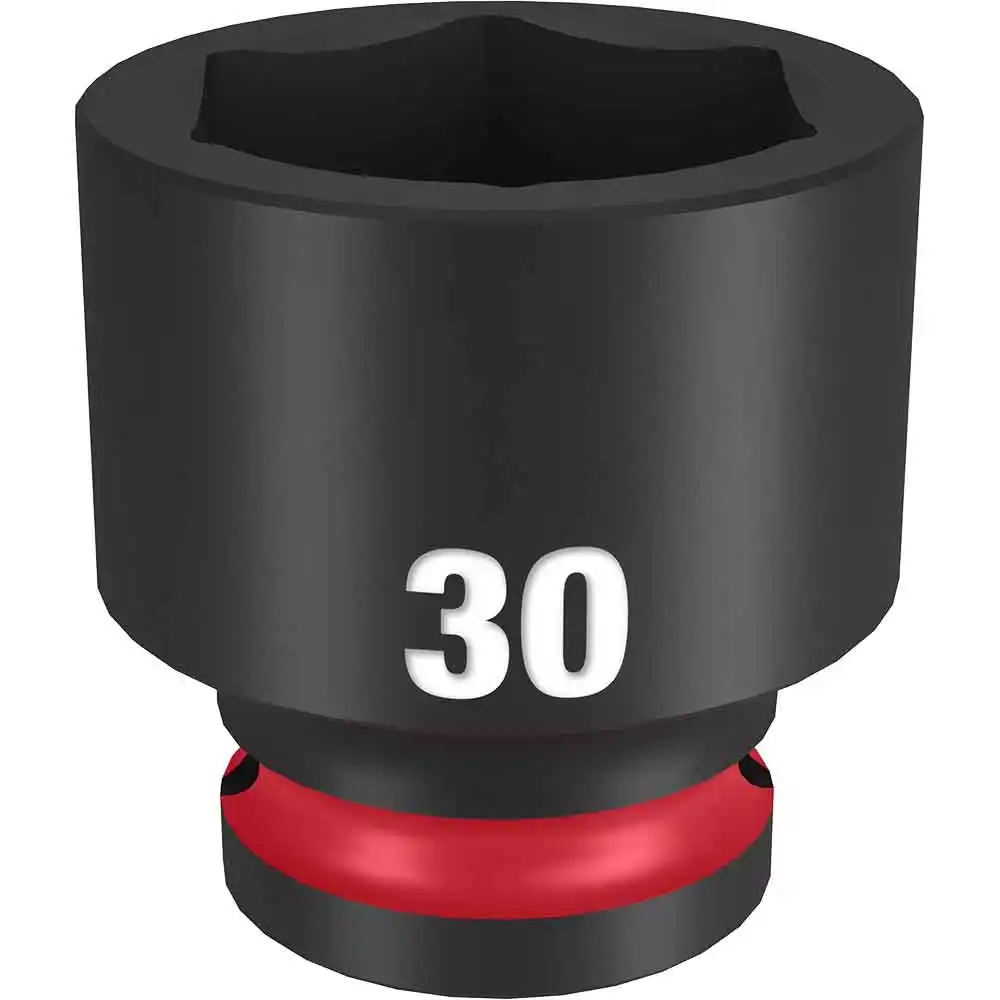MILWAUKEE SHOCKWAVE 1/2" Drive 30mm Standard 6 Point Impact Socket 49666262