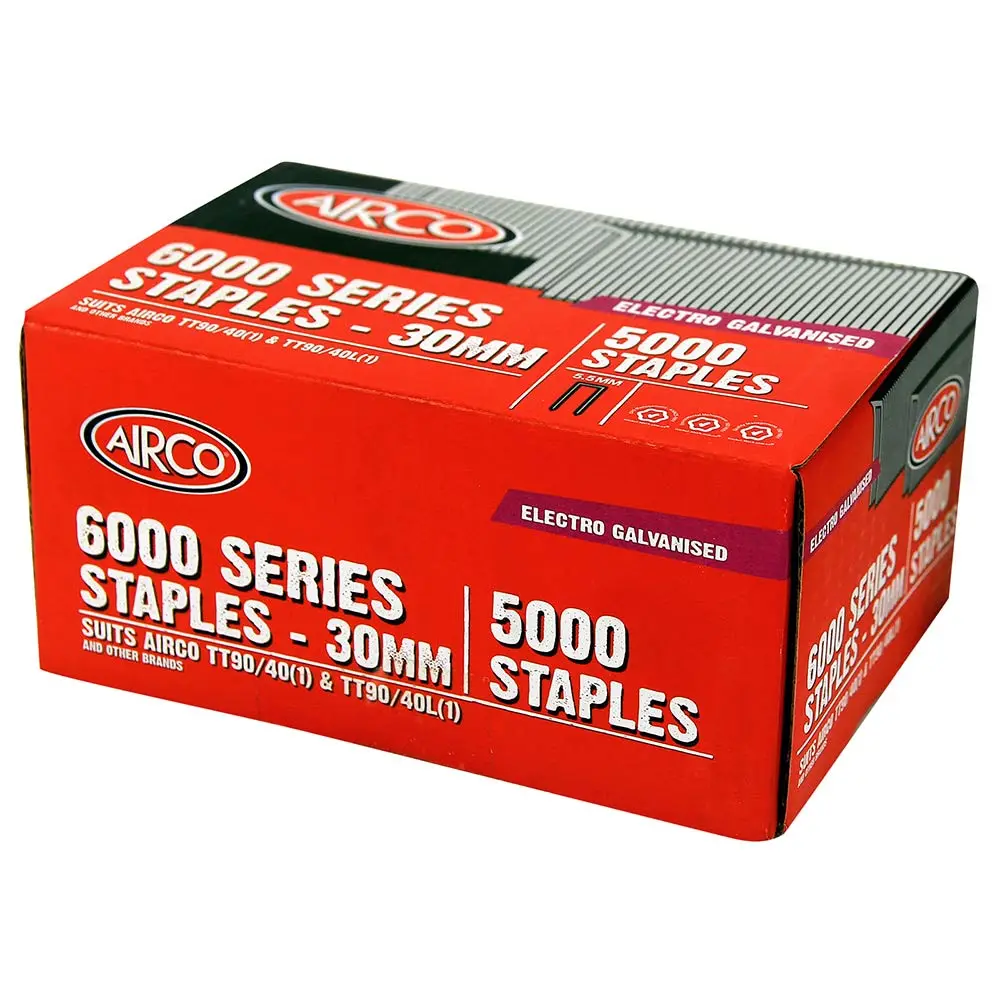 AIRCO 6000 Series Staples - 30 x 5.5mm SM60300