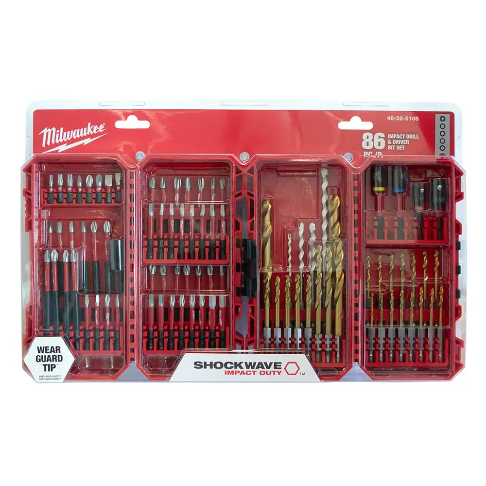 MILWAUKEE SHOCKWAVE Comprehensive Drill and Drive Set - 86 Piece 48325105