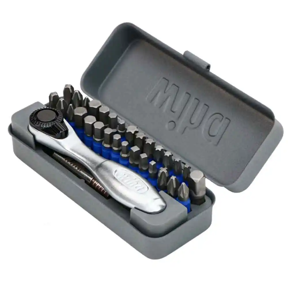 WIHA 1/4" Offset Ratchet & Screwdriver Set - 32 Piece 76889