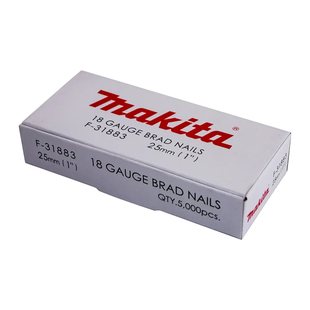 MAKITA 25 x 1.2mm EG 18GA C1 Nail Brad 5000Box F31883