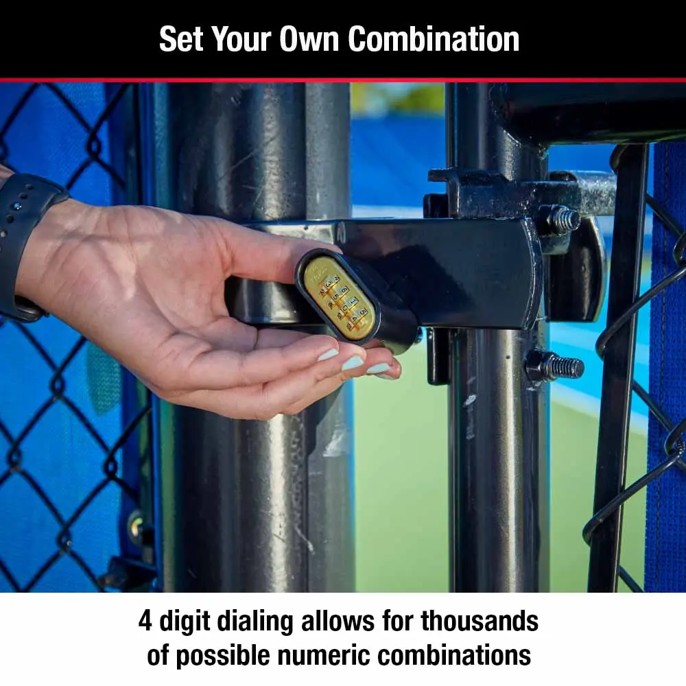 MASTER 51mm Black Zinc Hardened Combination Padlock 178DAU