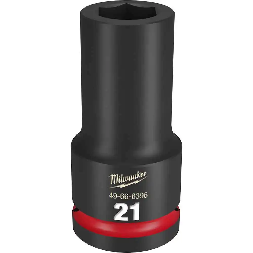 MILWAUKEE SHOCKWAVE 3/4inch Drive 21mm Deep 6 Point Impact Socket 49666396