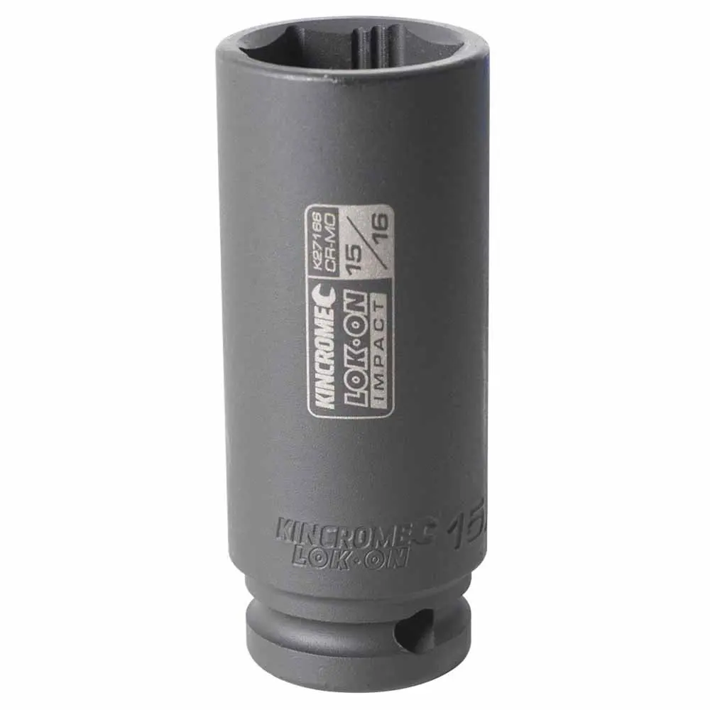 KINCROME LOK-ON 15/16" 1/2" Drive Deep Impact Socket K27166