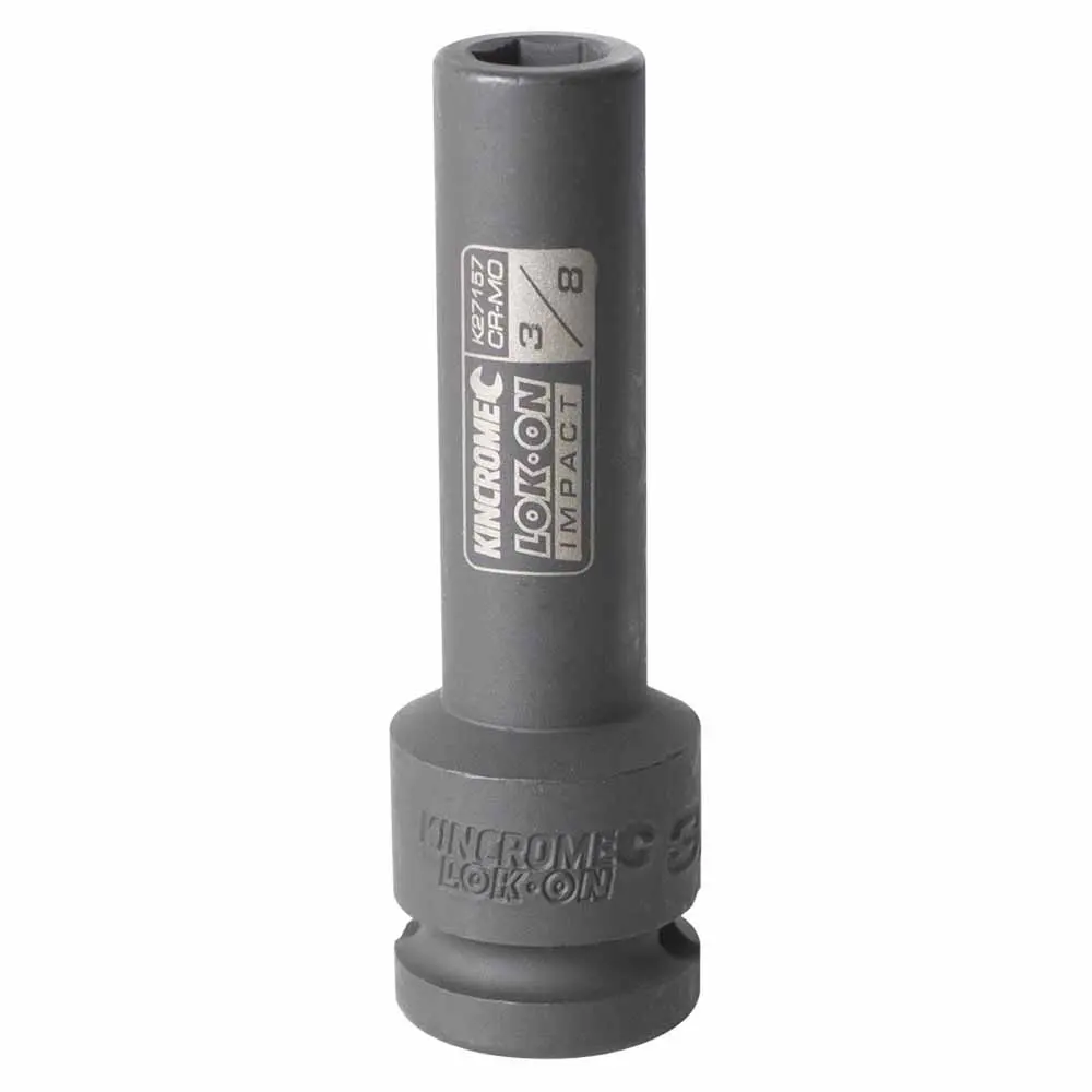 KINCROME LOK-ON 3/8" 1/2" Drive Deep Impact Socket K27157