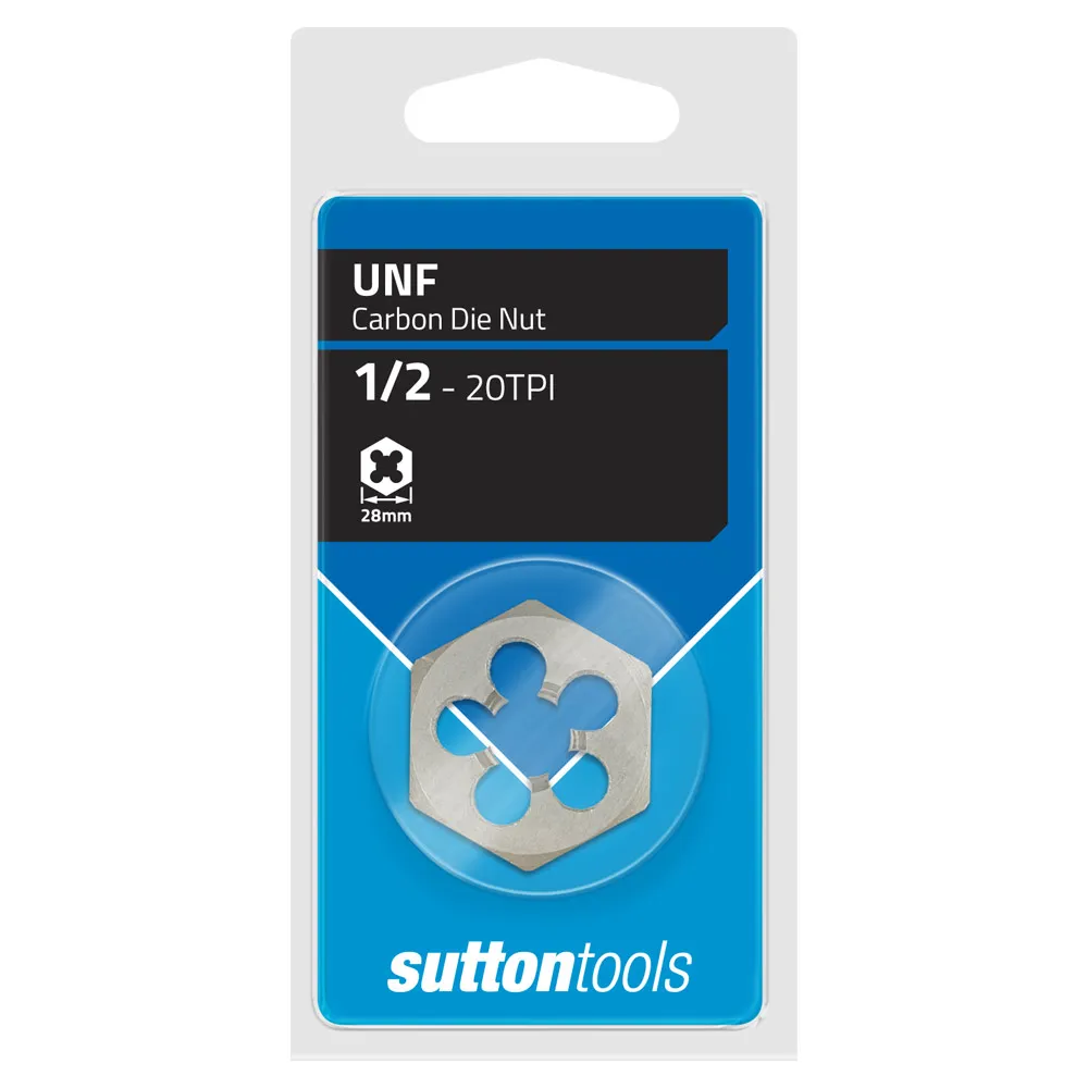 SUTTON UNF 1/2 Hexagon Die Nut M4461270