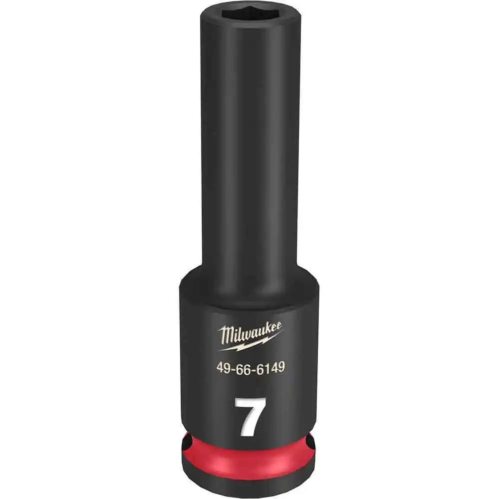 MILWAUKEE SHOCKWAVE 3/8" Drive 7mm Deep 6 Point Impact Socket 49666149