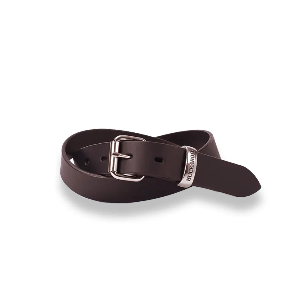 BUCKAROO 1 1/4" Wide Black Leather Uniform Belt KSB32