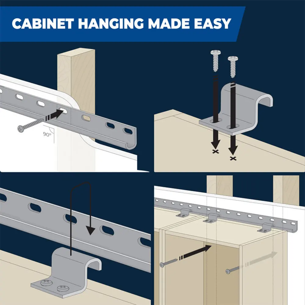 KREG 8Ft/2M Cabinet Installation System KR-KCS-100