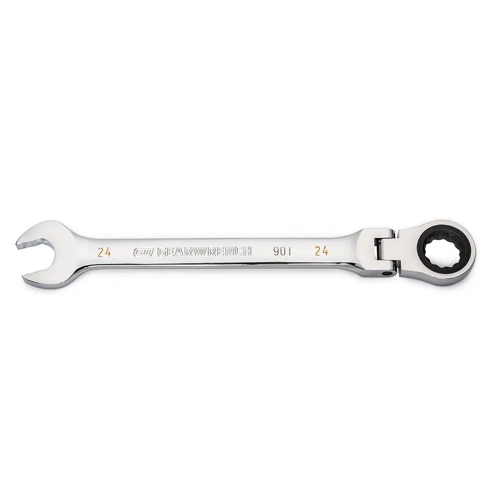 GEARWRENCH 24mm 90T Flexhead Ratcheting Combination Wrench 86724