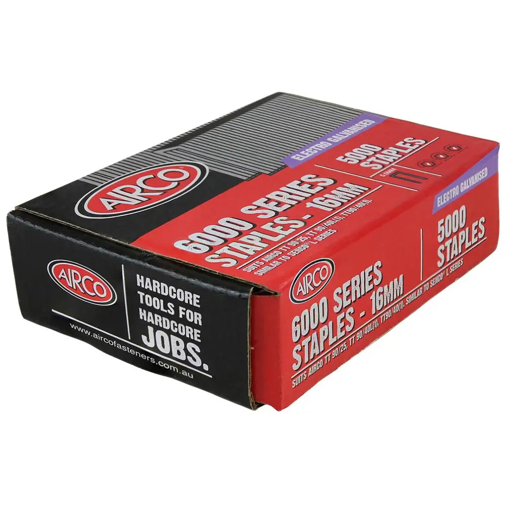 AIRCO 6000 Series Staples - 16 x 5.5mm SM60160