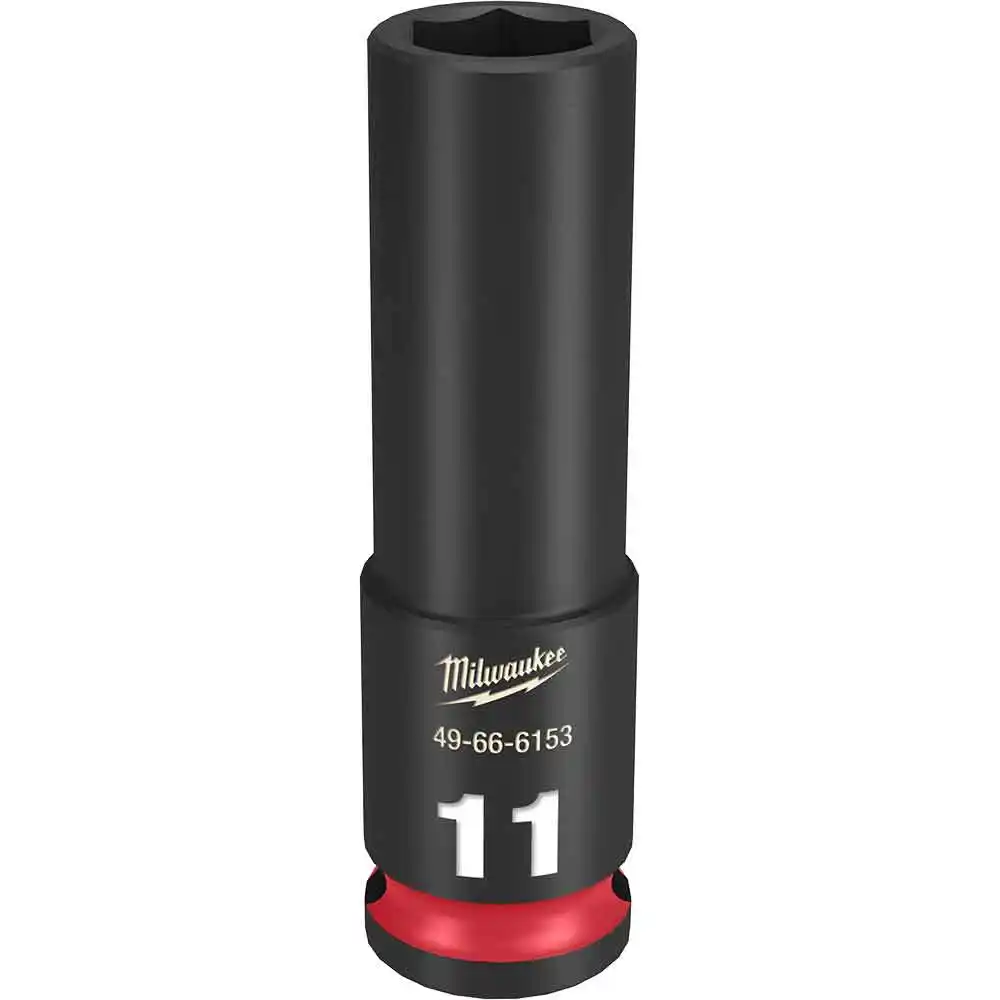 MILWAUKEE SHOCKWAVE 3/8" Drive 11mm Deep 6 Point Impact Socket 49666153